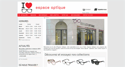 Desktop Screenshot of espace-optique.net